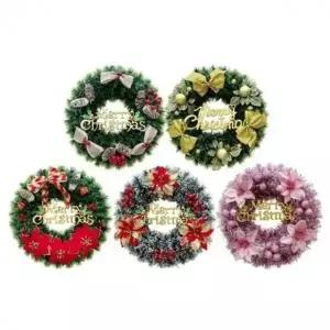 문트리 건물 벽난로 데코 장식 벽트리 화한 문트리 크리스마스 포토존 리스 문장식 풍성하고 원형 걸기편한