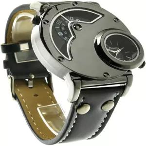 새로운 러시아 비행사 파일럿 육군 군사 스포츠 쿼츠 남성 손목시계 듀얼 타임