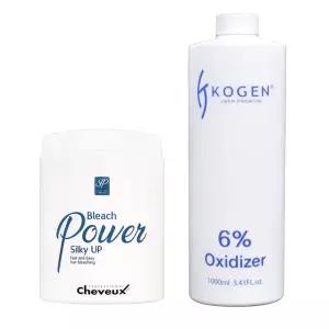 슈보 파워 실키업 블리치 탈색약 + 코겐 산화제 6%