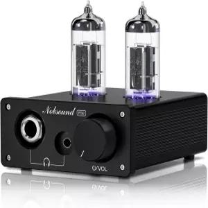 노브사운드 P32 튜브 헤드폰 앰프 24-600 및 홈 스피커 3.5mm/6.35mm 잭 스왑 가능한 Op-Amp용 1000mW