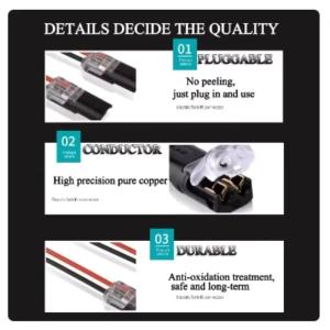 방수 플러그 와이어 커넥터 2 핀 웨이 케이블 자동차 전선 스냅 스트립 터미널 연결