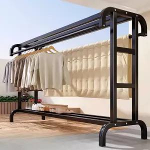 대형 빨래건조대 이불 튼튼한 행거 빨래 이중 옥상 건조대