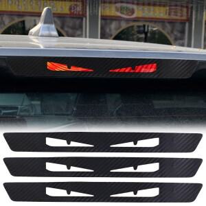 [호환품] 장착 브레이크 라이트 스티커 자동차 미등 탄소 섬유 화난 눈 램프 프로젝션 보드 장식