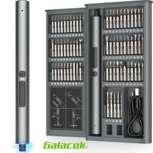 75 in 1 정밀 전기 스크 라이버 세트 PC 카메라 시계 안경용 LED 조명이 포함된 무선 자기 수리 도구 상자