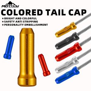 VXM 자전거 라인 파이프 테일 엔드 브레이크 와이어 캡 사이클링 알루미늄 시프트 팁 크림프 컬러 액세서리