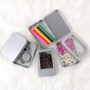 미니정리함 사각 틴케이스 다목적 소형 소품정리함