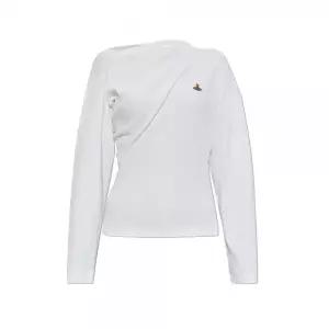 [비비안웨스트우드]26SS 헤보 HEBO 드레이프 티셔츠 화이트 3G01003Y J009C A401