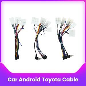 도요타 호환 어벤시스 툰드라 바이오스 차량용 라디오 케이블 안드로이드 16 핀 파워 와이어링 하네스 GPS