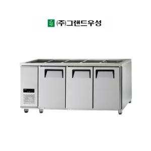 그랜드우성 업소용 간냉식 디지털 찬밧드 테이블냉장고 6자 GWFM-180RBT