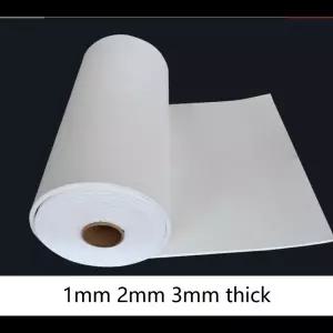 1mm 2mm 3mm 두께의 알루미늄 규산염 세라믹 섬유 종이 난연성 면화 전기 씰링 내화 절연 재료