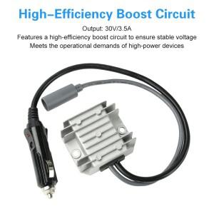 DC12V/24V 30V 3.5A로 변환하는 미니 DC 스텝업 컨버터 시가 라이터 플러그 포함 모터홈 및 보트 등
