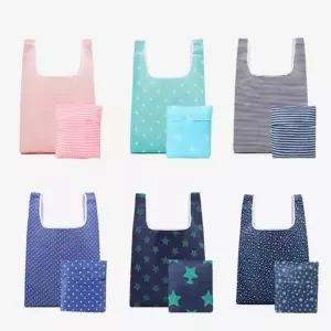 에코백 가방 포켓 시장바구니 접이식 휴대용 장바구니