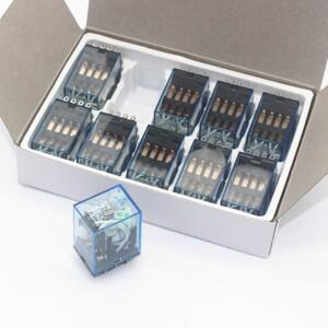 소형 전자기 범용 릴레이 MY4NJ 코일 AC12V DC 36V HH54P 5A 10 개