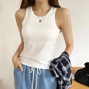 [옷자락]여자 모던 라운드넥 무지 기본 캡나시