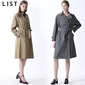 [리스트][리스트(LIST)] 코튼 블렌드 싱글 트렌치코트 (택가격:248000원)