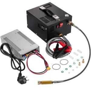 Pcp 고압 pcp 300 바 공기 자동차 압축기 미니 펌프, 110v/220V 변압기 팽창기, 12V, 4500psi, 30mpa