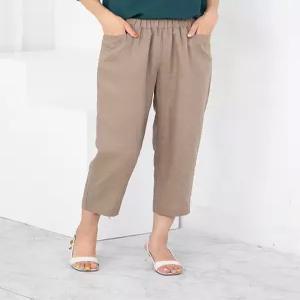 [모슬린]엄마옷 배기 마 밴드 팬츠 614FGH171 마담중년여성빅사이즈50대60대