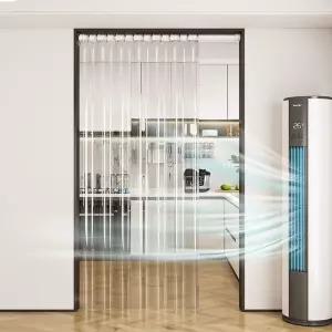 에어컨 도어 방풍 차단기 문 투명 상담 PVC 비닐 커튼