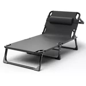 휴대용 접이식 의자 해변 태닝 캠핑 체어 썬베드 수영장