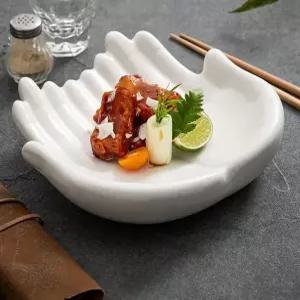 세라믹 보관 접시 소품 카페 트레이 플레이트 핸드 손