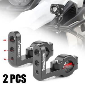 17-22mm 보조 Led 바이크 오토바이 조명 브래킷 모토 스포트라이트 홀더 헤드 라이트 지원 포크 클램프 고