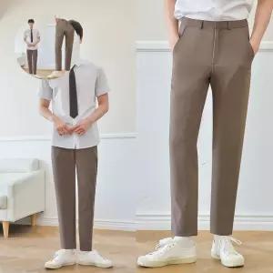 (빅사이즈) 하복 스판 코코아 교복바지 남자 -6XL