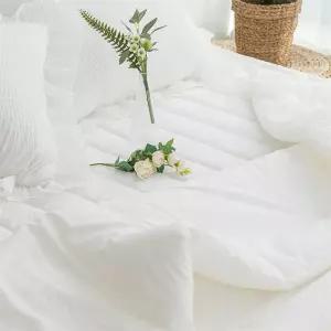 크림 뱀부 시어서커 아사면 침구세트 SS 이불 패드 베개커버 세트