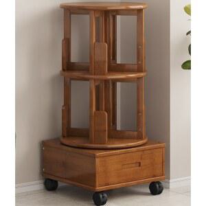 회전 책장 원목 원형 거실 틈새 인테리어 이동식