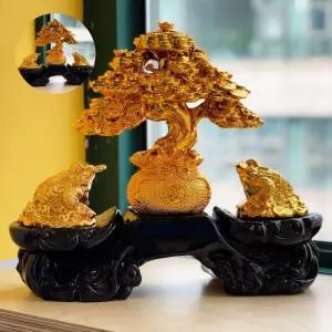 돈나무 두꺼비 골드 장식소품 7007B