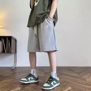 남성 여름 와플 와이드 5부 팬츠 쿨링 루즈핏 반바지