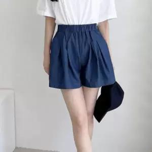 여성 여름 데일리 캐주얼 플레어 데님 청치마 반바지