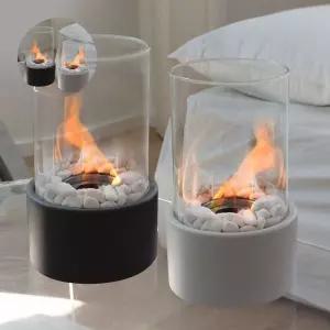 화목 캠핑 불멍 에탄올 램프 난로 (블랙) AZW496