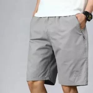 2컬러 남성 허리밴딩 5부 면 반바지 캐주얼반바지