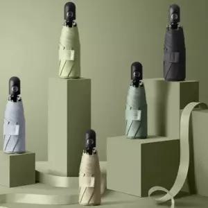 5단 자동 휴대용 미니 양우산 암막 기능 자외선 차단 가벼운 접이식 우산 양산 겸용 외출용 포켓형