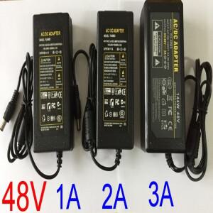 1PCS AC DC 전원 공급 장치 48V 3A 2A 1A 어댑터 충전기 변압기 LED 스트립 빛 CCTV 카메라 IC 칩