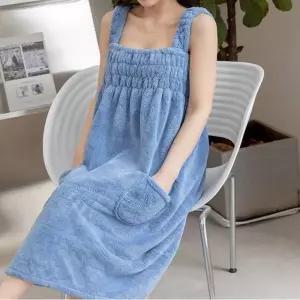 원피스 여자가운 여성 스커트 샤워가운 밴딩 목욕가운 골프 [mDF43F5]