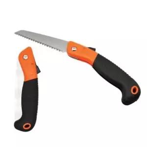 ( )안전 버튼 적용 휴대용 접톱 190mm 접이식 조경 나무 자르는 톱 캠핑 등산