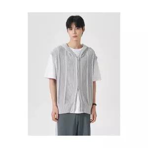 에잇세컨즈 8SECONDS 세로조직 집업 베스트 라이트 그레이 (21485AAY22) 21485AAY22 187931