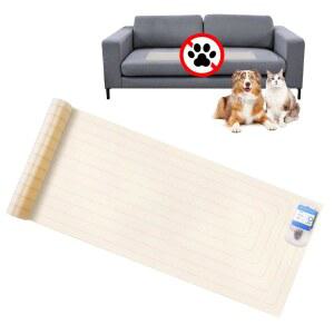 애완동물 충격 매트 60X12 반려동물을 작동 실내 전원 가구 인치 교정 개와 포함된 안전 테스터가 패드 자동 소파에서 정적 고양이를 훈련 멀리하세요 모드 위한 소파 배터리 차단 보호 3가지