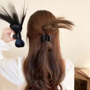가시헤어번 깃털번 부분가발 올림머리 집게핀 가시번 가발 붙임머리