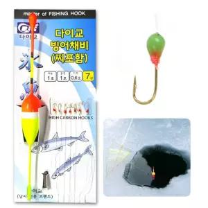 겨울 빙어 송어 얼음 용품 바늘 세트 산천어 빙어찌 축제 초보 채비 낚시