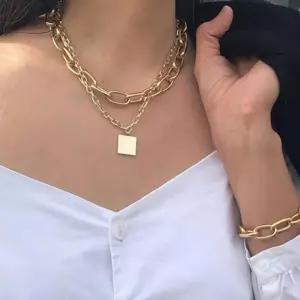 사슬 레이어드 목걸이 체인목걸이 클립목걸이 볼드 굵은체인 버클 데일리목걸이 짧은 초커