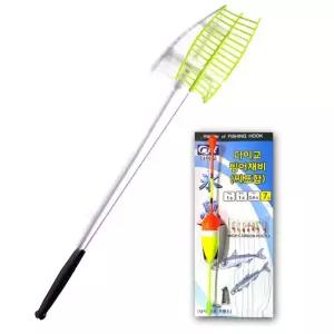 겨울 빙어 축제 견지 얼음 낚시대 채비 세트 산천어 송어 미끼 아이스 로드