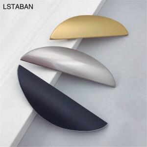 현대 호환 미니멀리스트 캐비닛 도어 핸들 반원형 황금 임베디드 찬장은 서랍 손잡이 가구 당깁니다