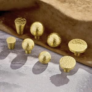 고급 황동 서랍 손잡이 해머 패턴 주방 캐비닛 수납 찬장 문 가구 핸들