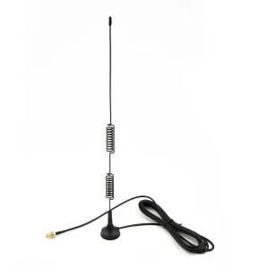 듀얼 밴드 VHF UHF 136-174MHz 400-470MHz 차량용 라디오 안테나 마그네틱 베이스 300CM 케이블 SMA 암 커
