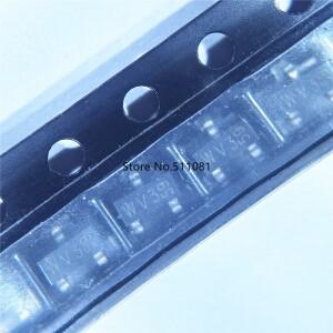 100개 LBAT54ALT1G SOT-23 BAT54A SMD B6 WV3 트랜지스터