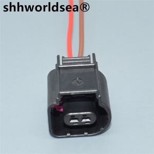 Shhworldsea 2 핀 8K0 973 702 자동 수온 공기 온도 센서 플러그 커넥터 0973702