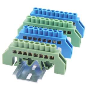 제로 라인 접지 바 6 X9 브리지  가이드 레일 분배 상자 병렬 배선 단자