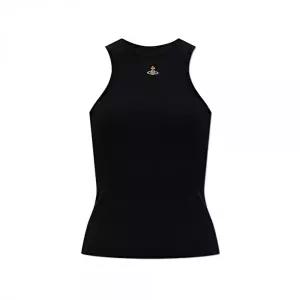 [비비안웨스트우드]26SS ORB 로고 슬리브리스 탑 블랙 3G01003Z J009C N401